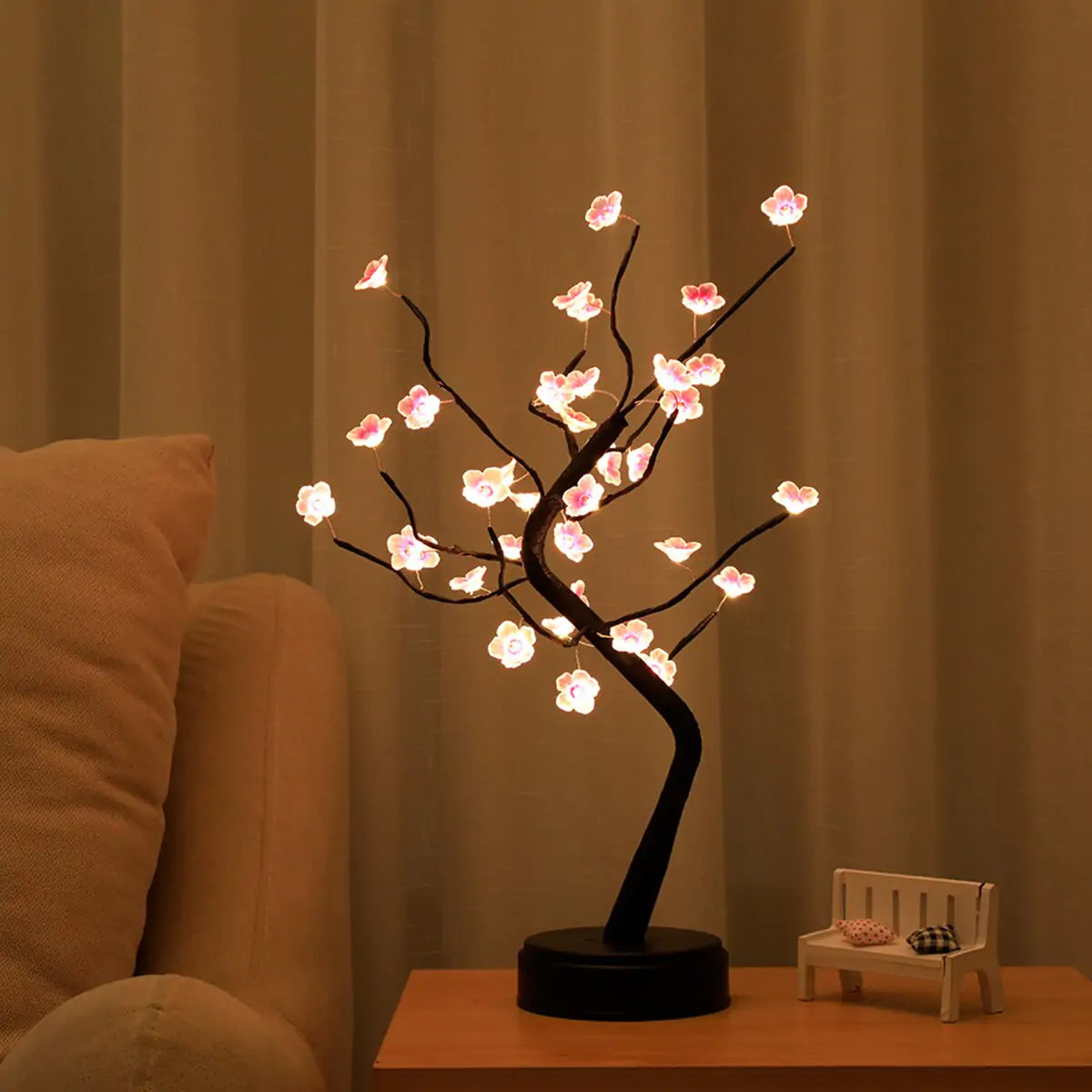  cherry tree bonsai lamp