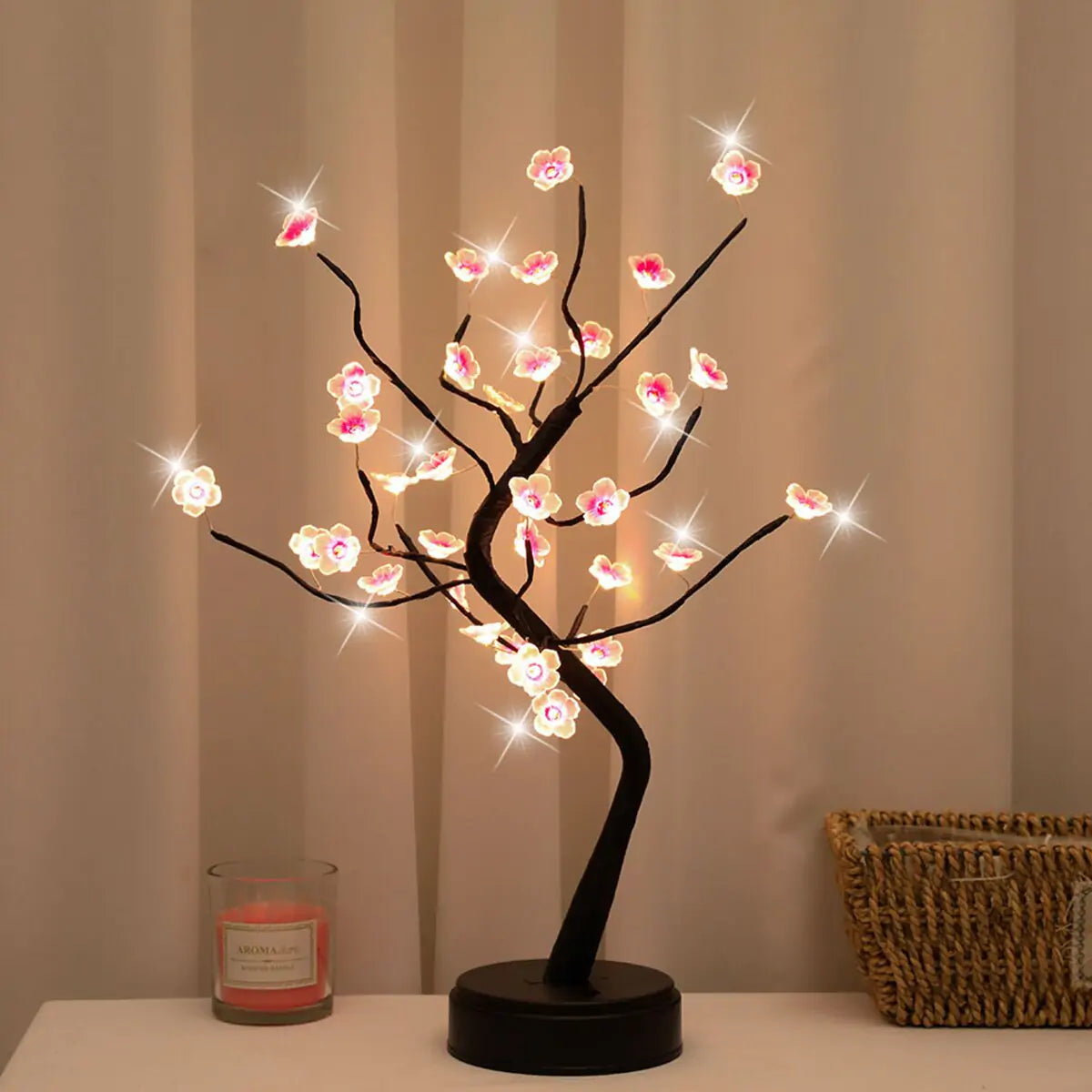  cherry tree bonsai lamp