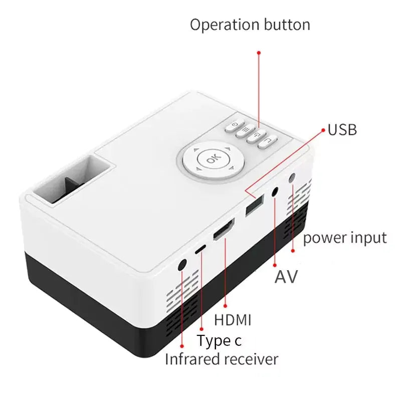 J15 Pro LED Mini Projector